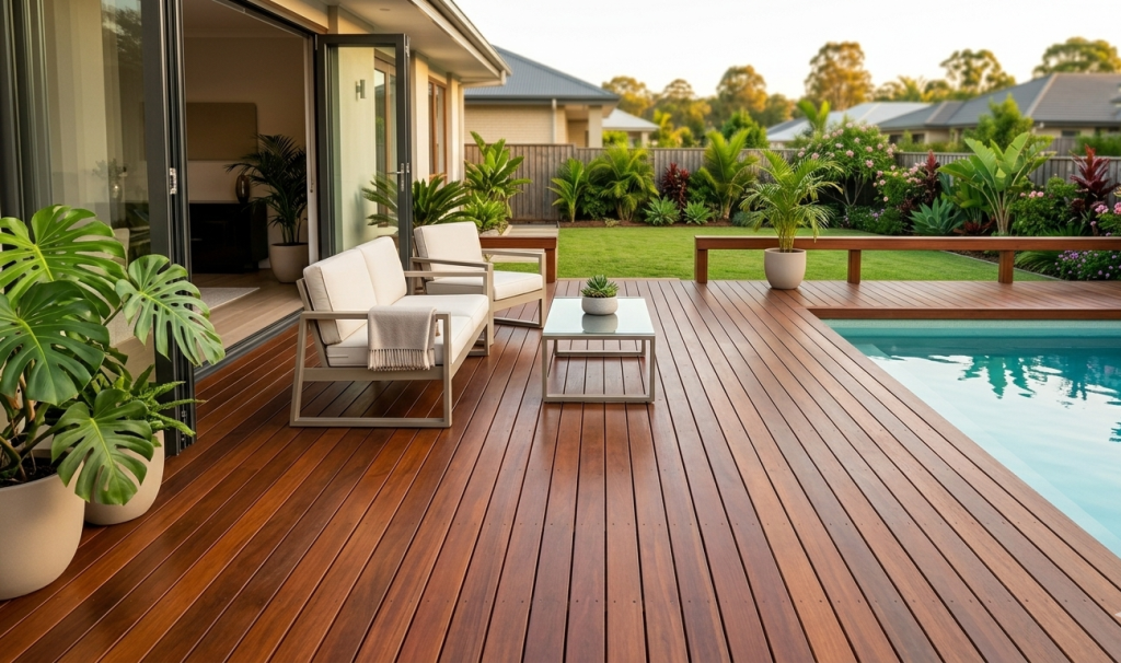 decking kayu teras