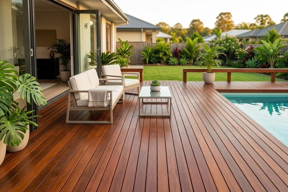 decking kayu teras