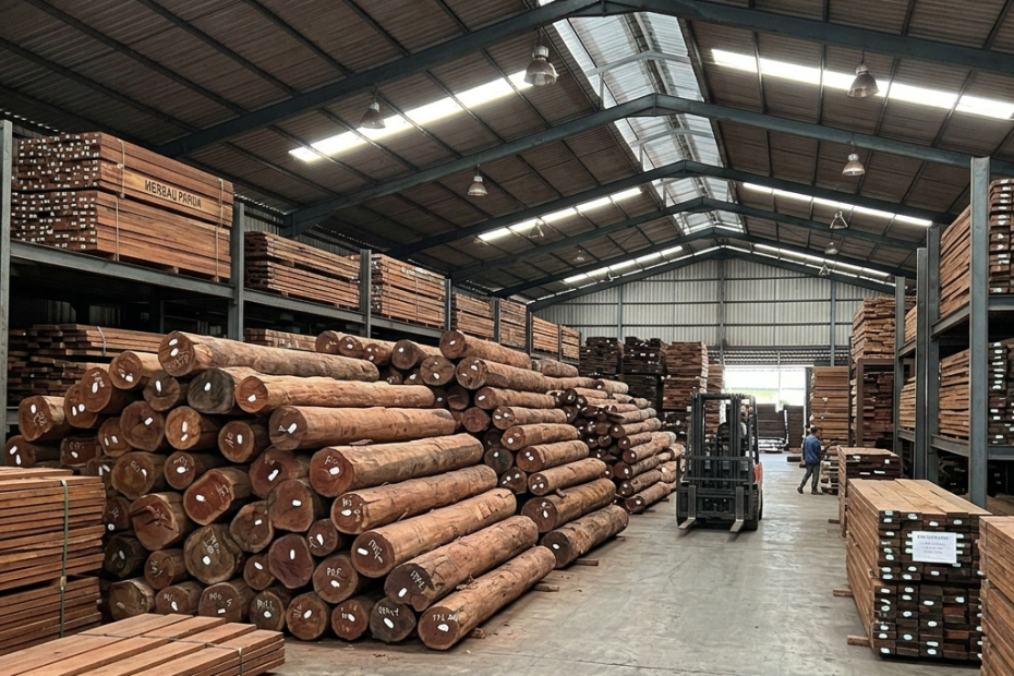 jual kayu merbau papua