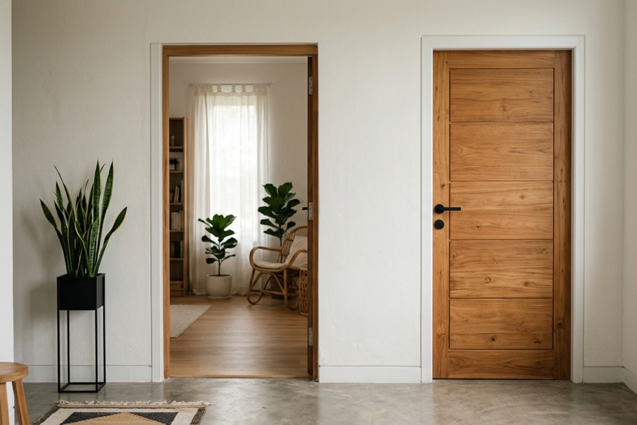 pintu kayu minimalis