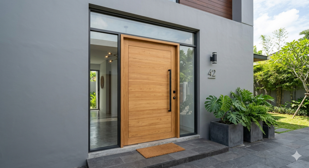 pintu kayu minimalis