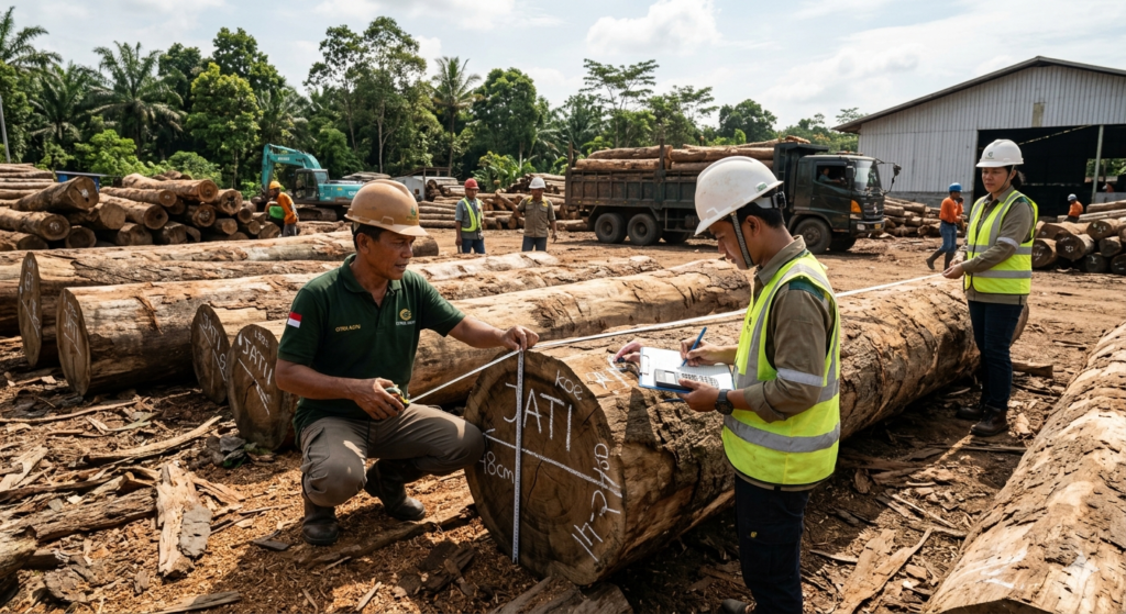 cara menghitung kubikasi kayu