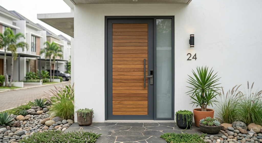 pintu kayu minimalis