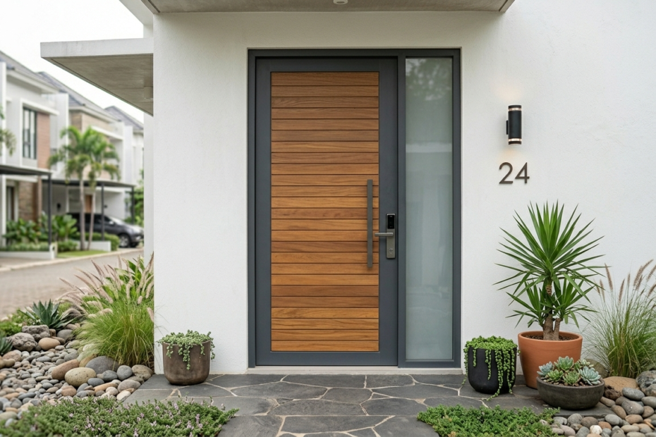 pintu kayu minimalis